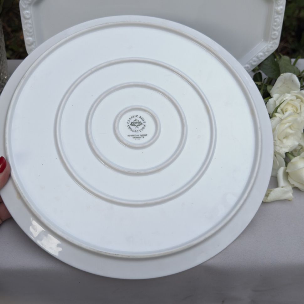 Блюдо Rosenthal Maria Classic Rose белый 31 см Германия