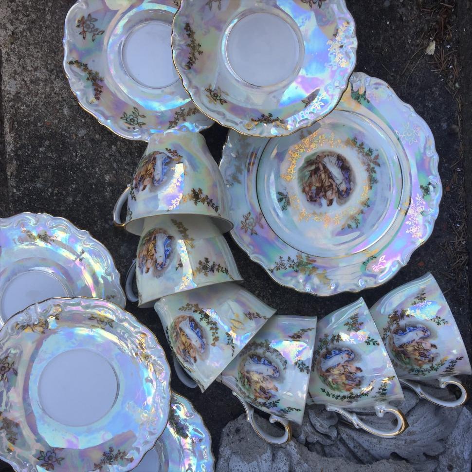 Тарелка десертная 17 см ​Gebruder Winterling, Орфей и Эвридика, 1907-1945 гг 1