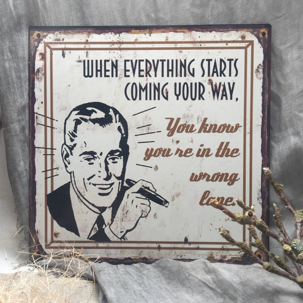 Табличка металлическая Винтаж 6