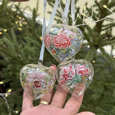 Подвес Hutschenreuther Сердце стекло 8 см Германия 2003 г. 