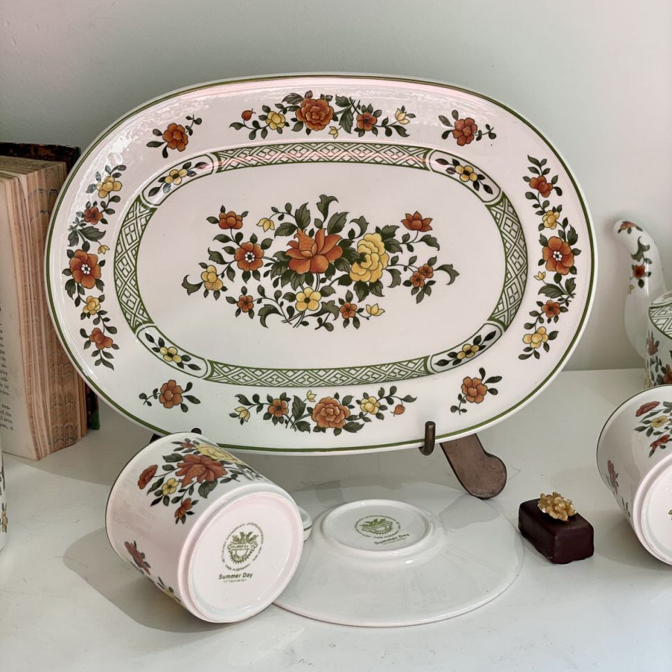 Блюдо SummerDay Mettlach ВиллеройБох 30 см Германия