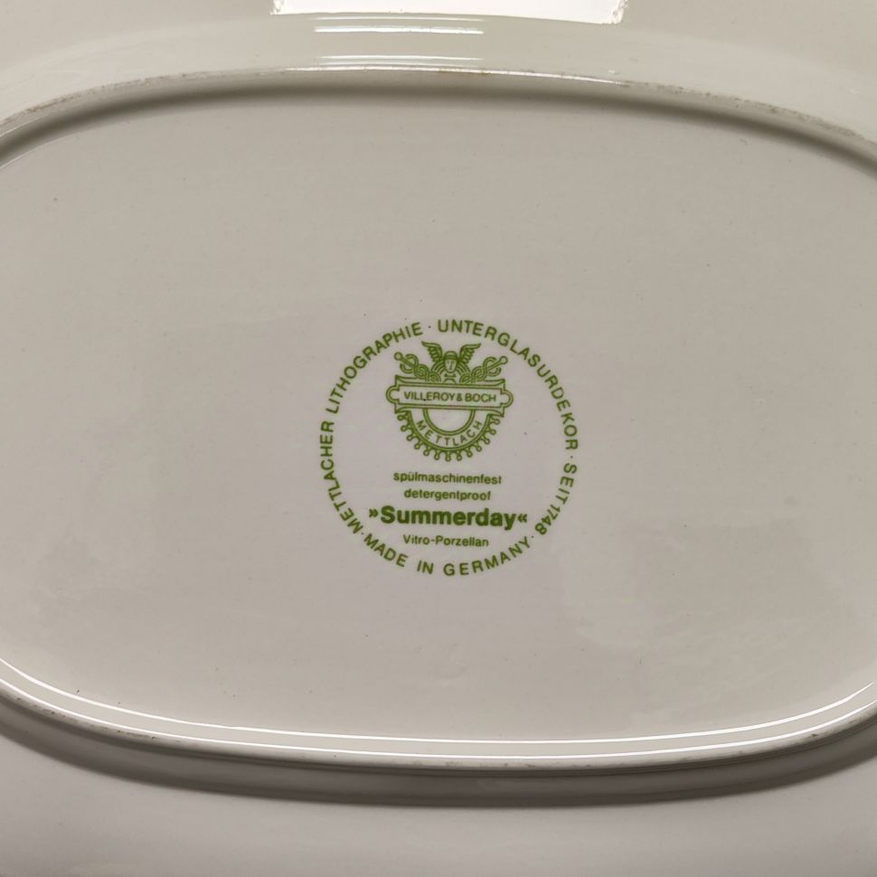 Блюдо SummerDay Mettlach ВиллеройБох 30 см Германия