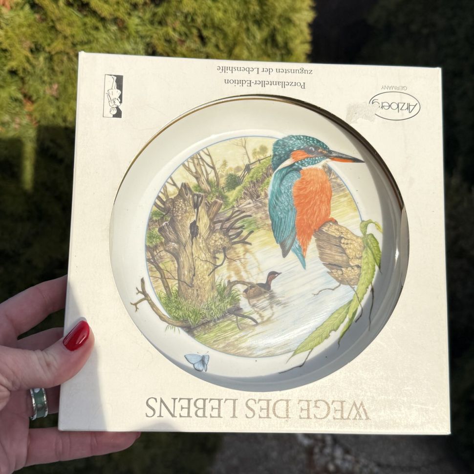 Тарелка Arzberg Birds of the Country Year Сентябрь 17 см фарфор Германия