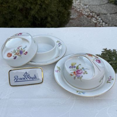 Масленка Rosenthal Мейсенский букет 18 см Германия