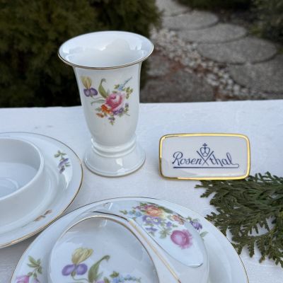 Масленка Rosenthal Мейсенский букет 18 см Германия