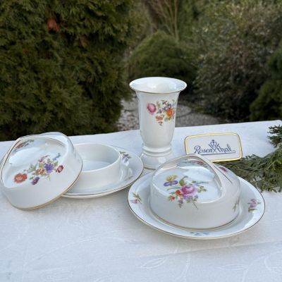 Масленка Rosenthal Мейсенский букет 18 см Германия