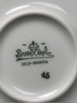 Масленка Rosenthal Мейсенский букет 18 см Германия