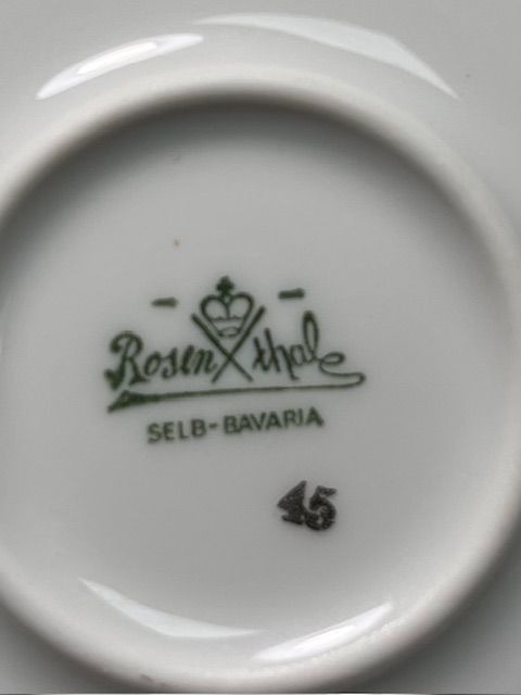 Масленка Rosenthal Мейсенский букет 18 см Германия