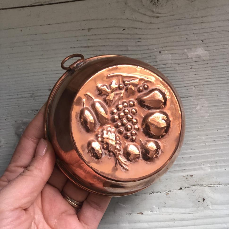 Форма для выпечки с подвесом 10 см Фрукты медь