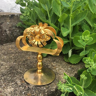 Золоченый 24К держатель для салфеток Подсолнух