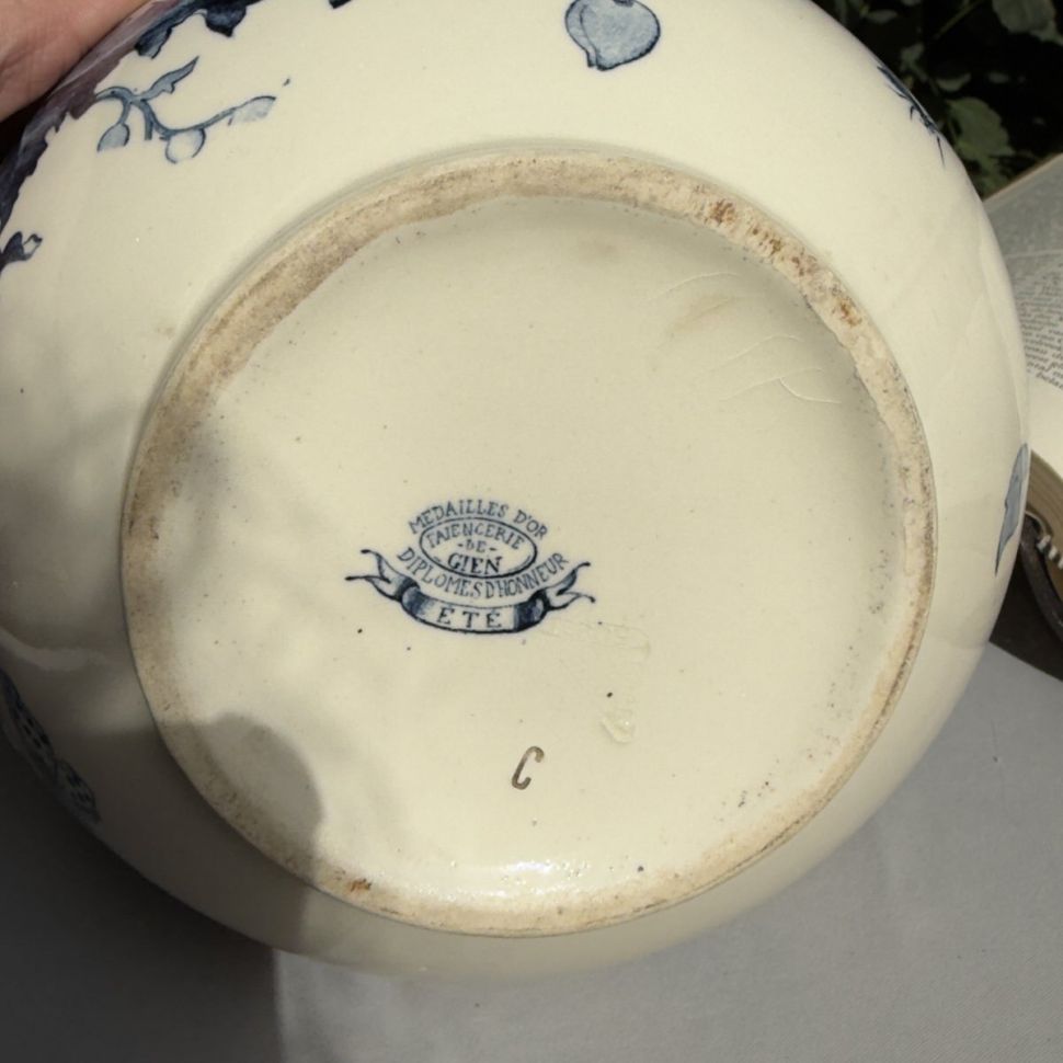 Кувшин для умывания Gien Ete 3,5 л Франция 