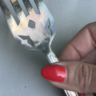 Набор сервировочный для закусок и десерта серебрение Франция