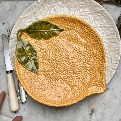 Тарелка Апельсин 24 см керамика Португалия