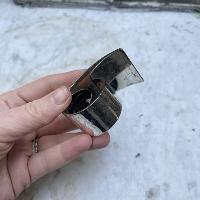 Кольцо для салфетки 6 см серебрение