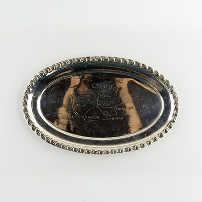 Поднос серебрение Кипр