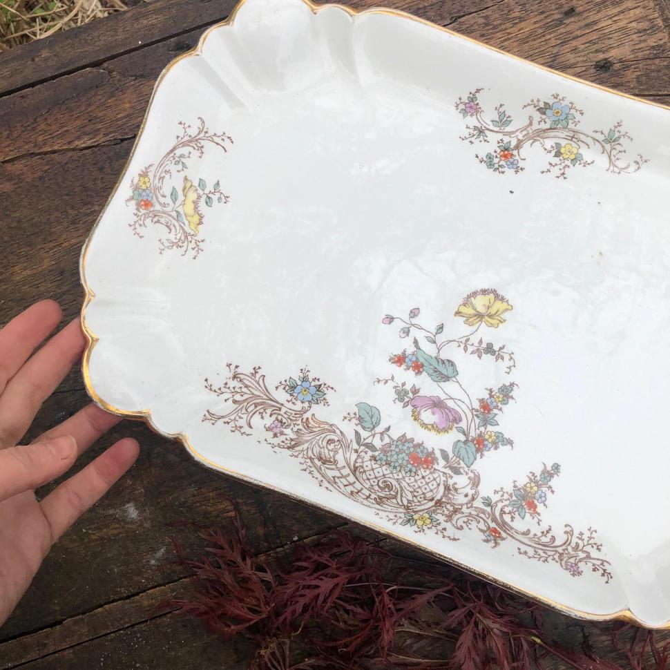 Блюдо большое 37 см Gustafsberg Axel Швеция