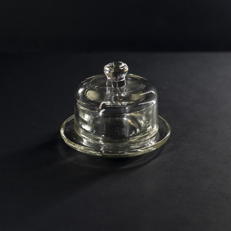 Икорница масленка малая стекло