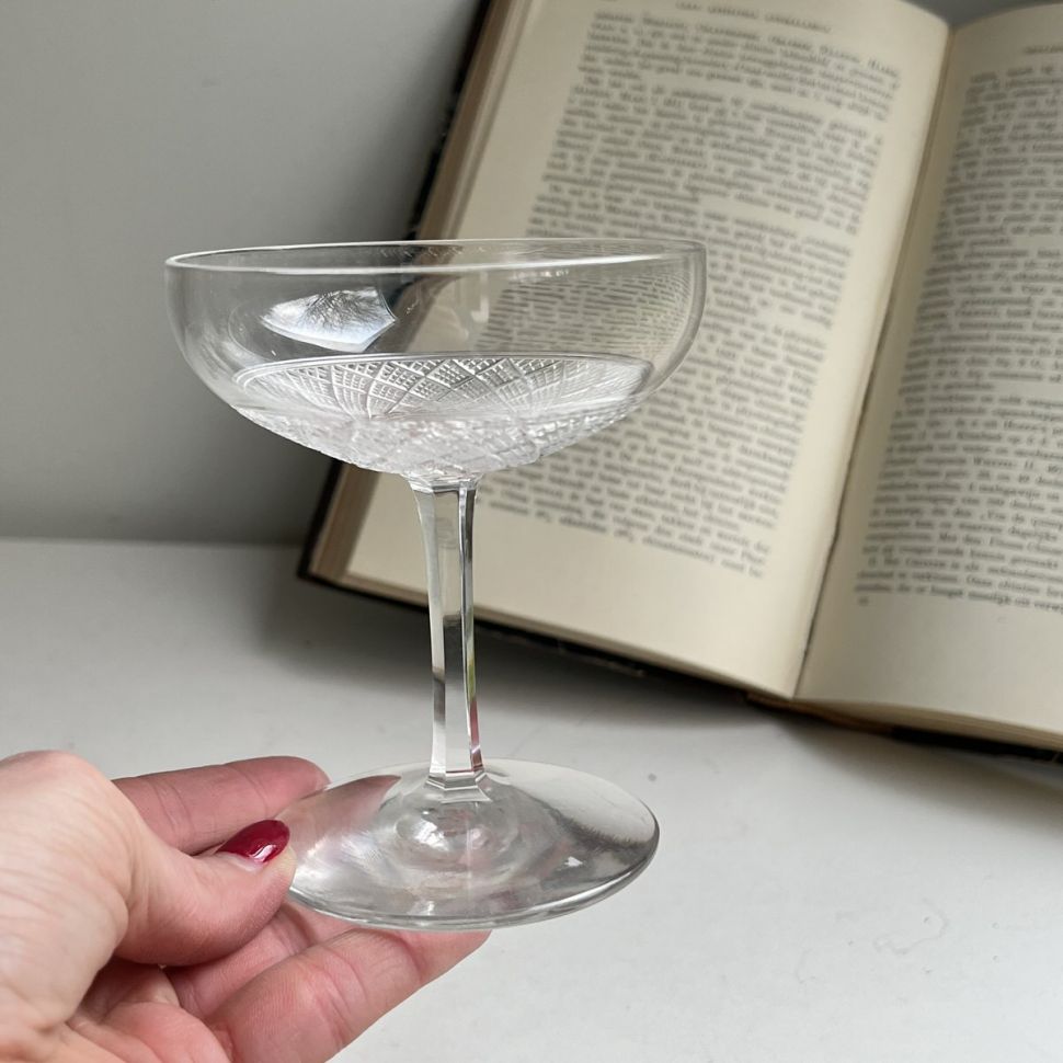 Бокал креманка 160 мл алмазная огранка хрусталь