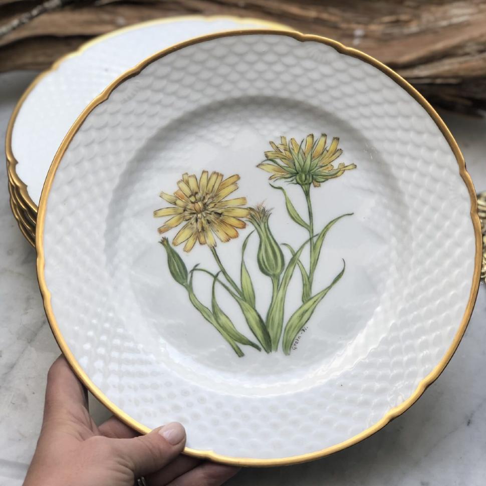 Тарелка 24 см Одуванчики B&G Copenhagen Porcelain Дания