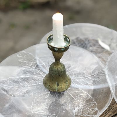 Подсвечник колокольчик перевертыш старинный 10,5 см