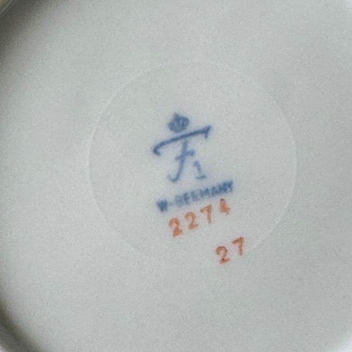 Кофейная пара Furstenberg Роза 110 мл фарфор Германия