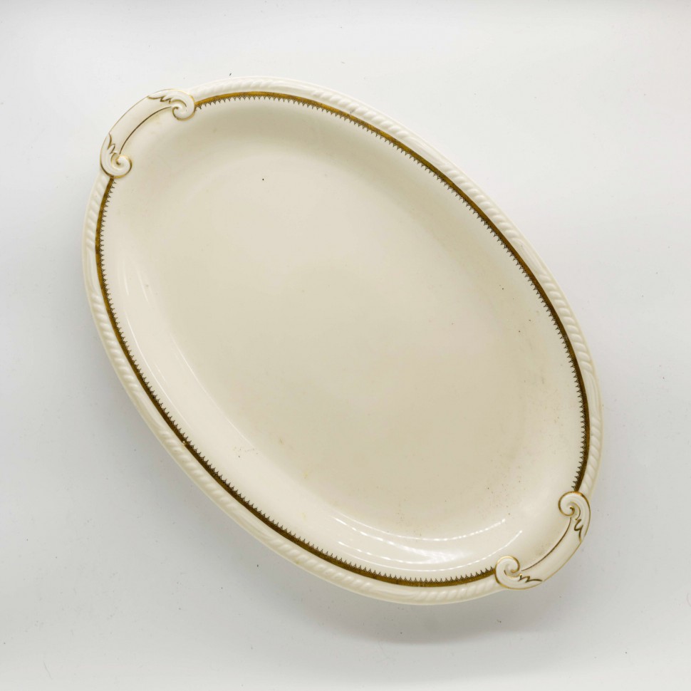 Блюдо овальное с ручками 39 см Бавария