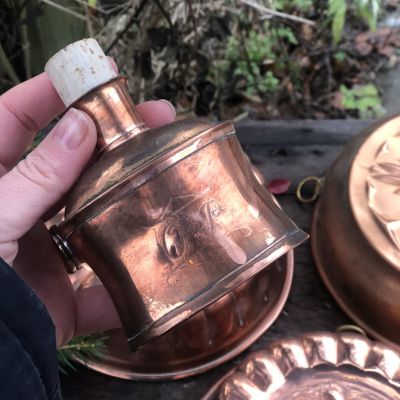 Фляга медная с пробкой 150 мл