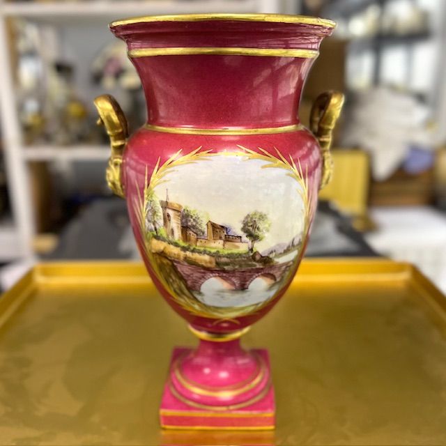 Ваза парная в стиле Ампир 28 см Франция 19 век