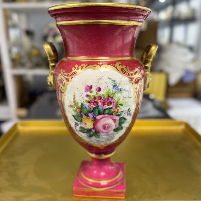 Ваза парная в стиле Ампир 28 см Франция 19 век