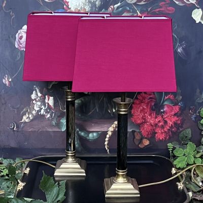 Лампа настольная 38 см латунь серебрение Франция