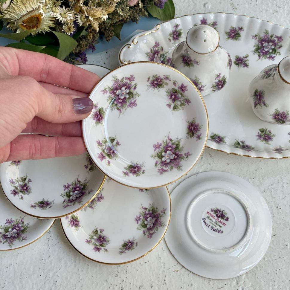 Розетка Royal Albert Sweet Violets 9 см Англия