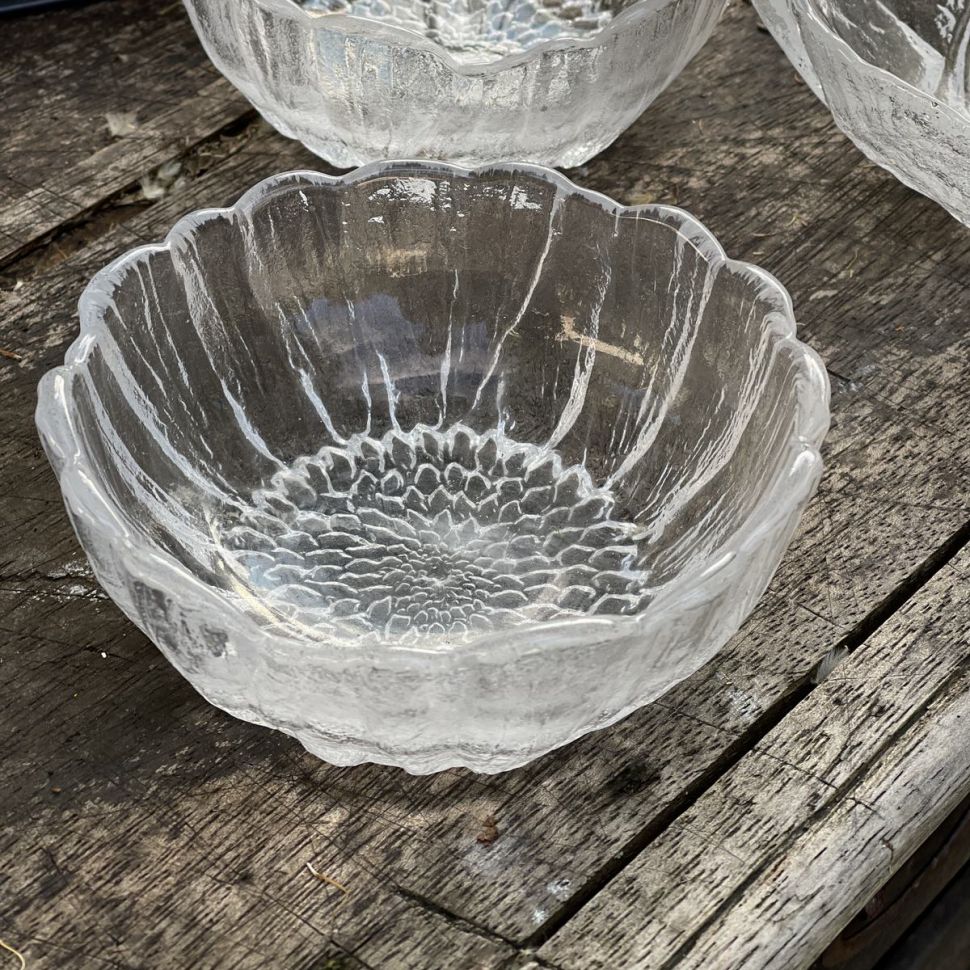 Розетка конфетница 12 см хрусталь Maleras Подсолнух Швеция