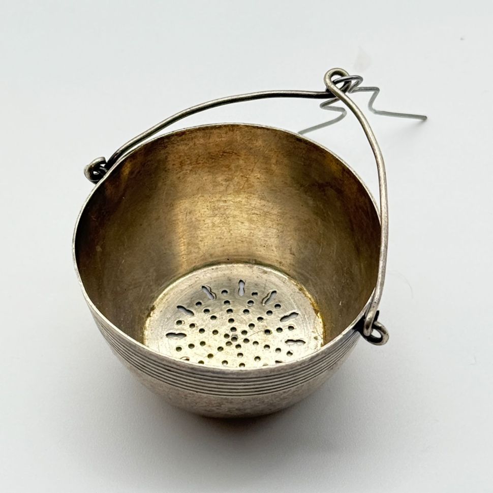 Ситечко для чая 5 см серебрение Франция