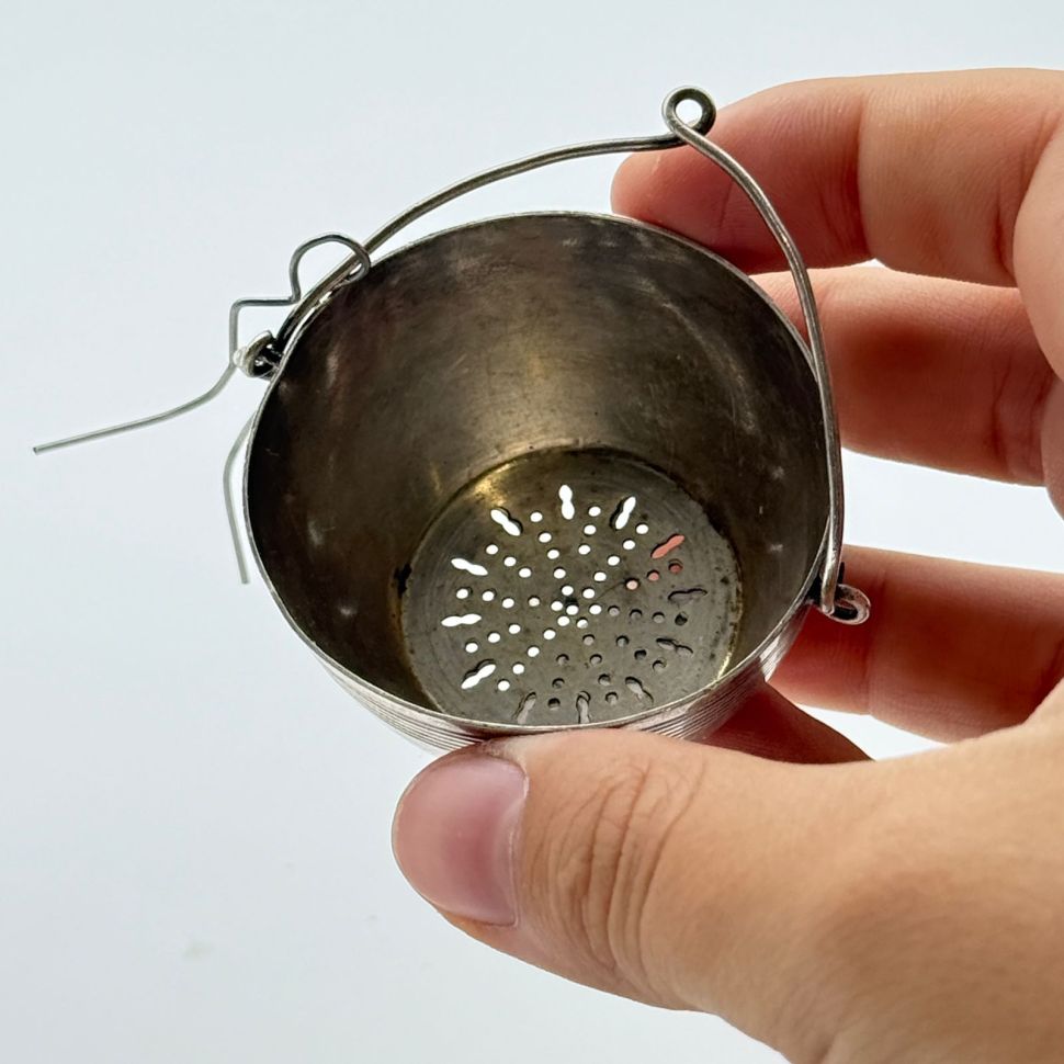 Ситечко для чая 5 см серебрение Франция