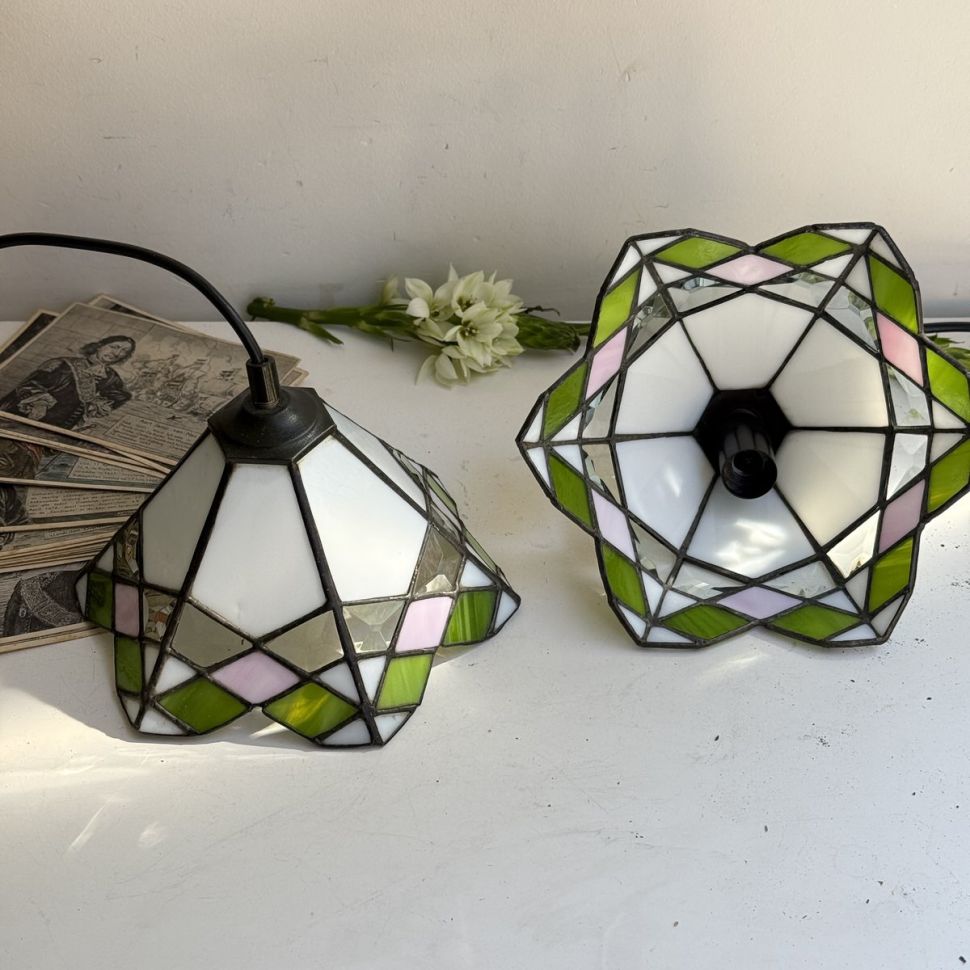 Лампа Абажур Тиффани 61 см стекло олово