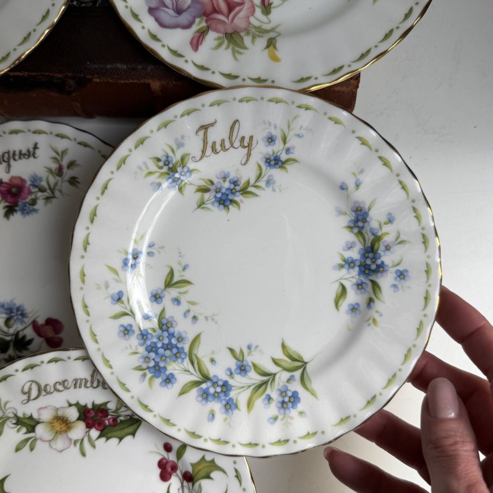 Тарелка Royal Albert 12 месяцев 16 см Англия набор 12 шт.