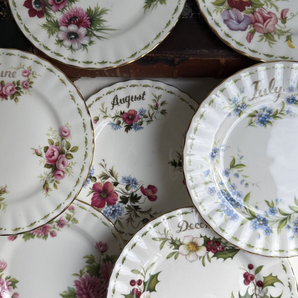 Тарелка Royal Albert 12 месяцев 16 см Англия набор 12 шт.