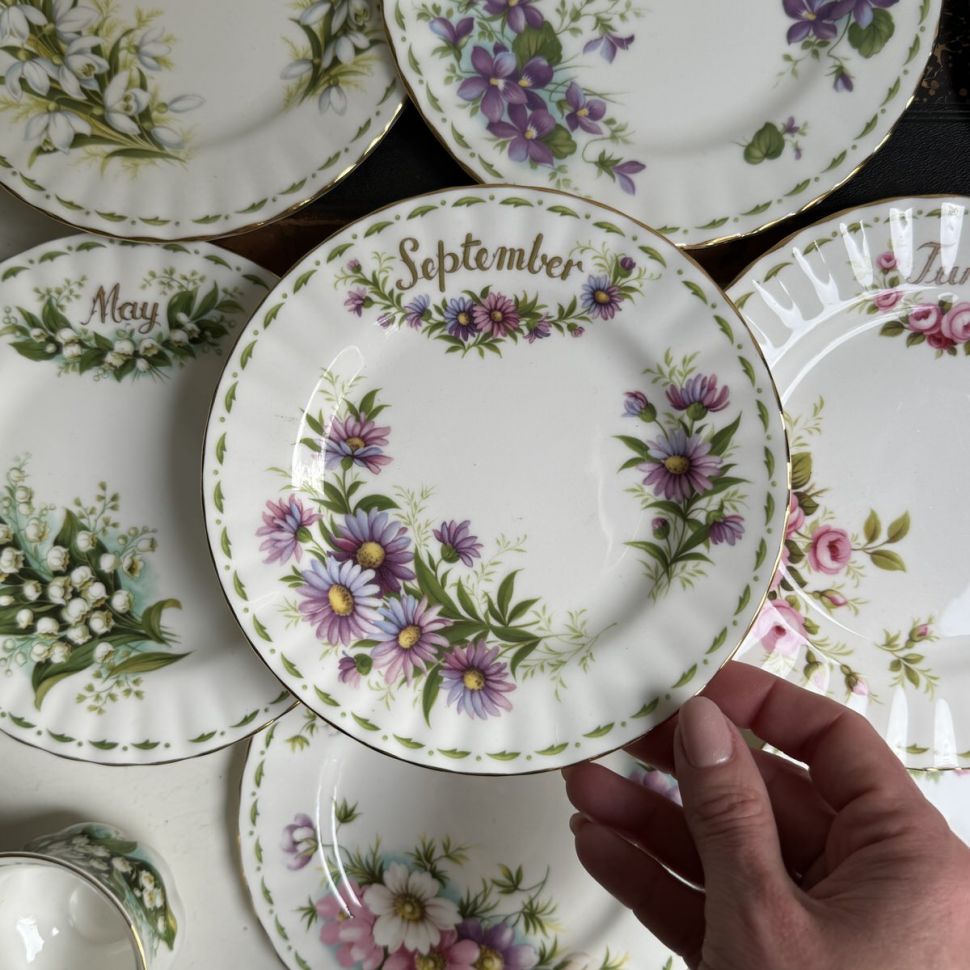 Тарелка Royal Albert 12 месяцев 16 см Англия набор 12 шт.