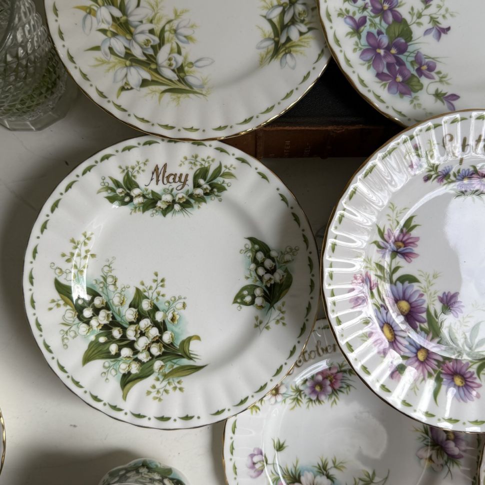 Тарелка Royal Albert 12 месяцев 16 см Англия набор 12 шт.