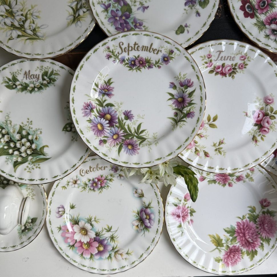 Тарелка Royal Albert 12 месяцев 16 см Англия набор 12 шт.