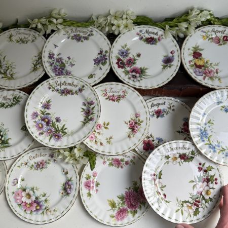 Тарелка Royal Albert 12 месяцев 16 см Англия набор 12 шт.