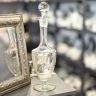 Графин старинный 1 л хрусталь гравировка Франция 