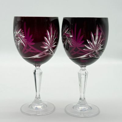 Бокал набор 2 шт. 320 мл цветной хрусталь Германия 