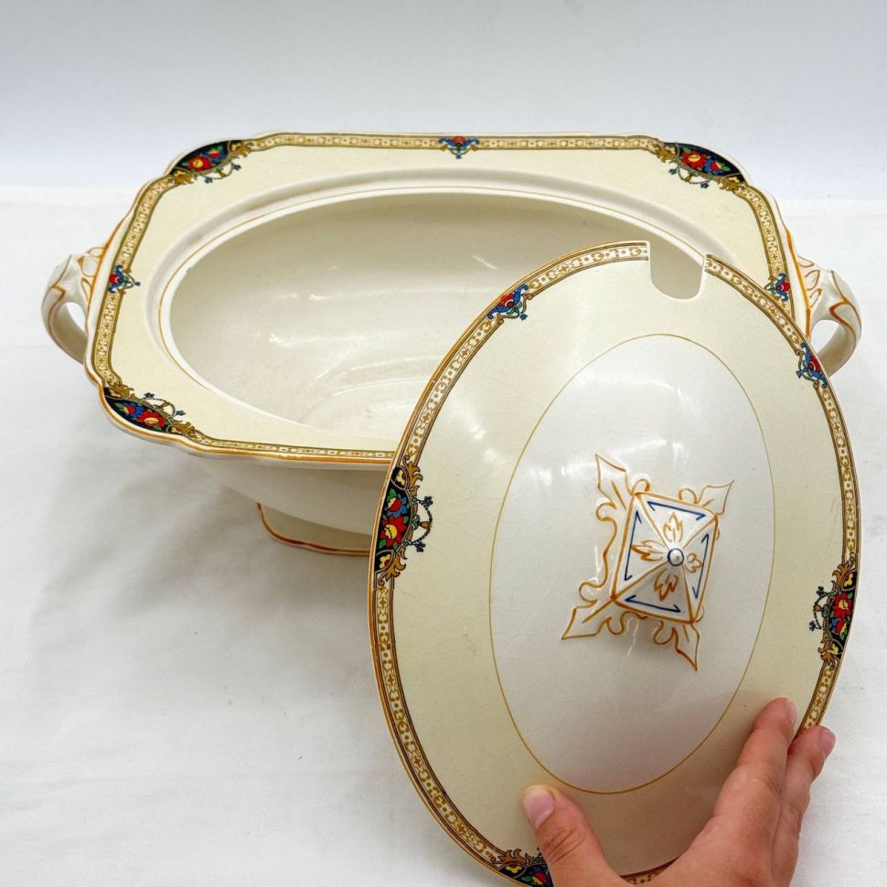 Супница WH Grindley & Co Ltd Windsor Ivory 4 л Англия