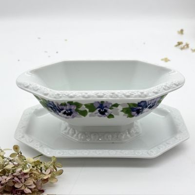 Соусник на блюде Rosenthal Classic Rose Фиалка 400 мл Германия