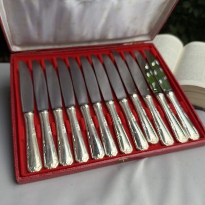 Нож столовый Nogent 24 см сталь серебрение Франция