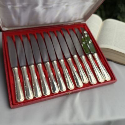 Нож столовый Nogent 24 см сталь серебрение Франция