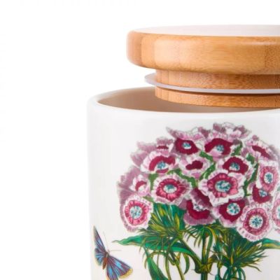 Банка с бамбуковой крышкой Portmeirion Botanic Garden Sweet William 18 см Портмерион Англия