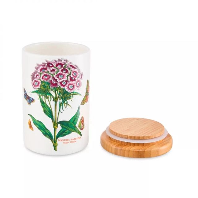 Банка с бамбуковой крышкой Portmeirion Botanic Garden Sweet William 18 см Портмерион Англия