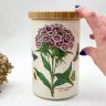 Банка с бамбуковой крышкой Portmeirion Botanic Garden Sweet William 18 см Портмерион Англия